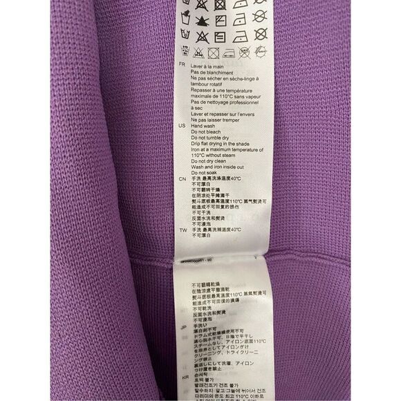 Sandro Elize Purple Rhinestone Embellished A-Line Mini Dress NWT Size 34/US 2 - Picture 6 of 7